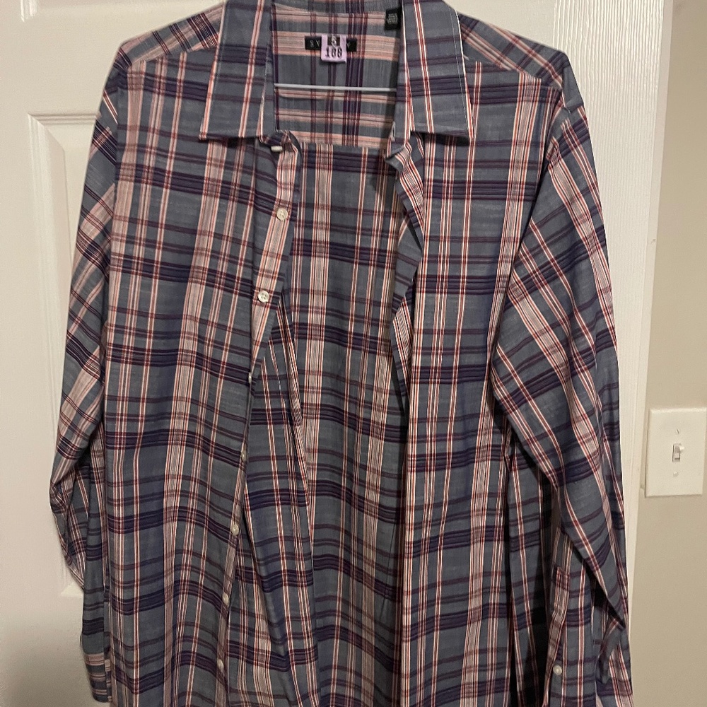 SYNERGY,Button Down, Plaid